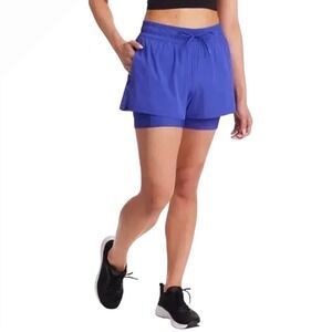 Spyder Active Womens Blue Athletic Shorts Skort Built In Liner‎ Size S